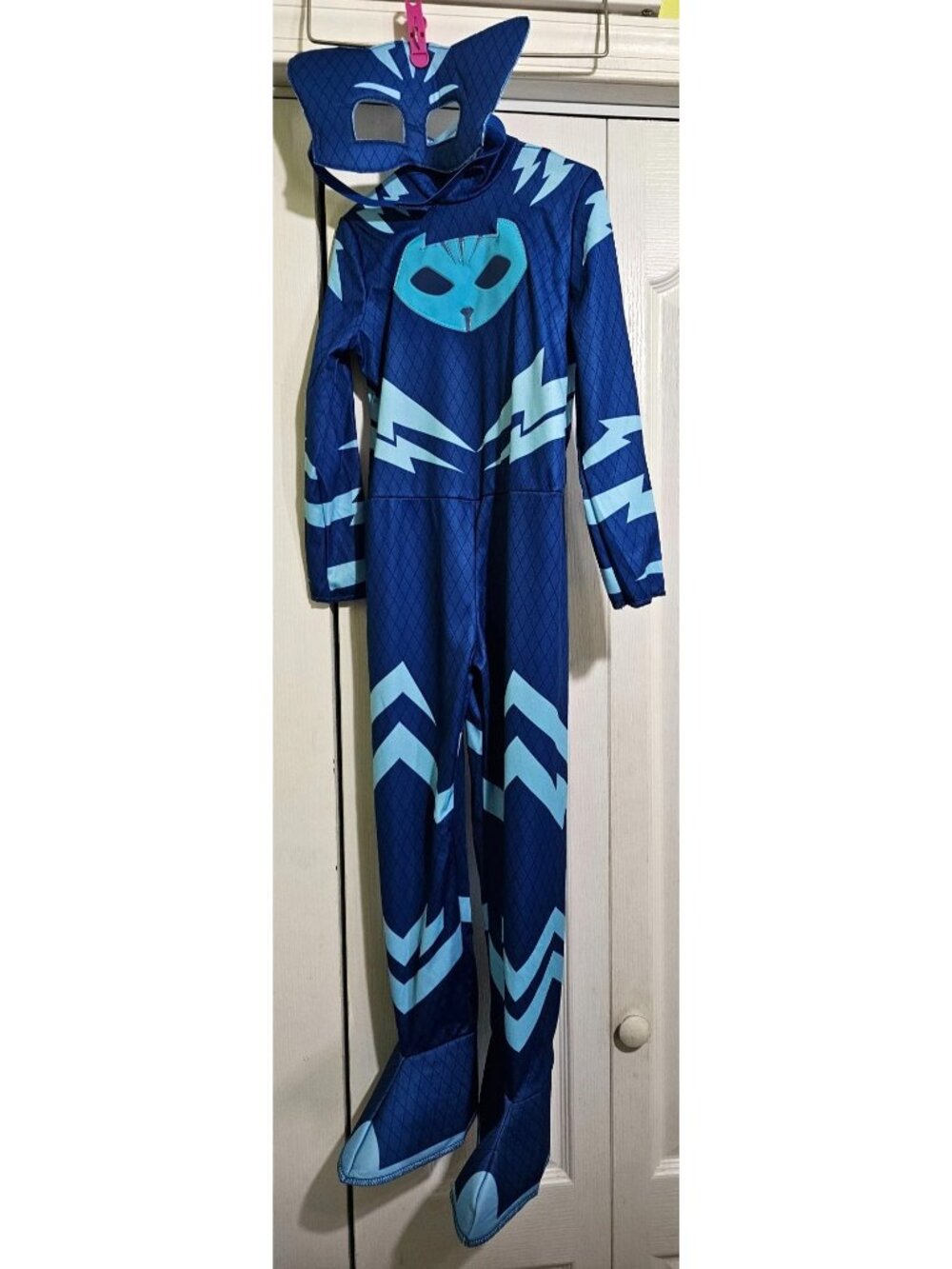 PJ Masks Catboy Toddler Costume 3T-4T Cat Boy Disguise Mask Tail Jumpsuit Blue